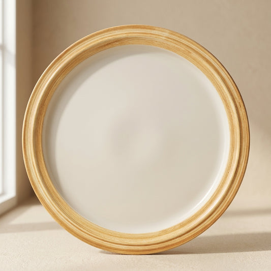 Large Line Dinner Plate Wood Grain 27 cm | 나뭇결 라인접시