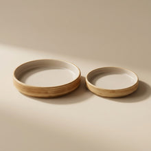 Mini Side Dish Plate Wood Grain 10.5 cm – Side Detail, Wood Grain Texture | PEUM Korean Houseware