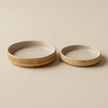 Small Side Dish Plate Wood Grain 12.5 cm – Side Profile, Ilja Straight Edge | PEUM Korean Houseware