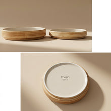 Small Side Dish Plate Wood Grain 12.5 cm – Banchan Table Setting | PEUM Korean Houseware