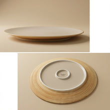 Medium Plate Wood Grain 24.5 cm – Styled Table Setting | PEUM Korean Houseware